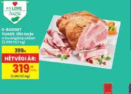 Interspar S-BUDGET füstölt, főtt tarja ajánlat