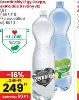 Interspar Szentkirályi Egy Csepp, extra dús ásványvíz ajánlat