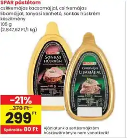 Interspar SPAR pástétom ajánlat