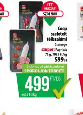 Coop szeletelt téliszalámi