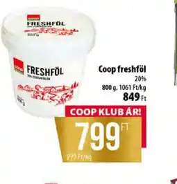 Coop Coop freshföl ajánlat