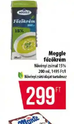 Coop Meggle főzőkrém ajánlat