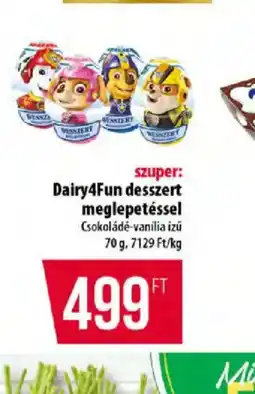 Coop Dairy4Fun desszert meglepetéssel ajánlat