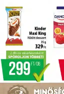Coop Kinder Maxi King desszert ajánlat