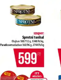 Coop Sprotni tonhal ajánlat