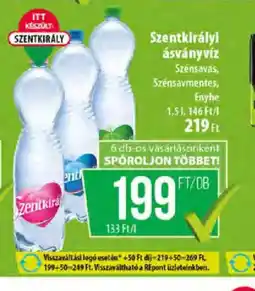 Coop Szentkirályi ásványvíz ajánlat