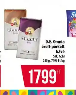 Coop D.E. Omnia őrölt-pörkölt kávé ajánlat