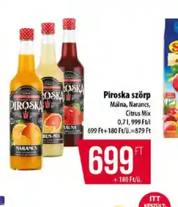Coop Piroska szörp ajánlat