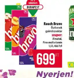 Coop Rauch Bravo gyümölcsnektár ajánlat