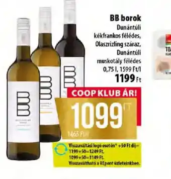 Coop BB borok ajánlat