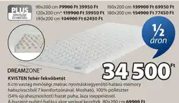 JYSK DREAMZONE KVISTEN fehér fekvőbetét ajánlat