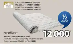 JYSK DREAMZONE VESTREFJORDEN matracvédő ajánlat