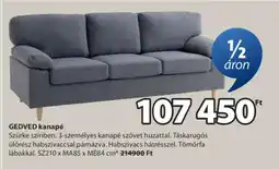 JYSK GEDVED kanapé ajánlat