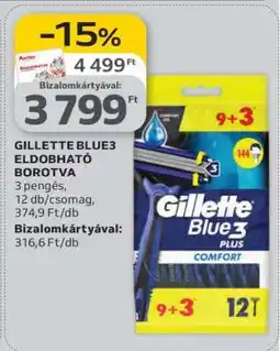 Auchan Gillette Blue3 eldobható borotva ajánlat
