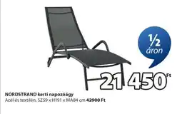 JYSK NORDSTRAND kerti napozóágy ajánlat