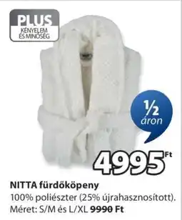 JYSK NITTA fürdőköpeny ajánlat