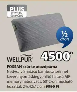 JYSK FOSSAN szürke utazópárna ajánlat