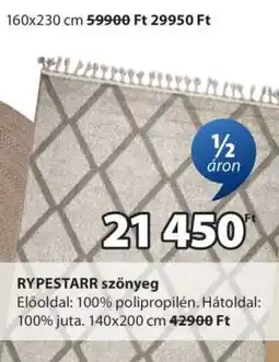 JYSK RYPESTARR szőnyeg ajánlat