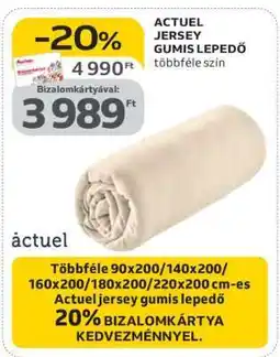 Auchan ACTUEL JERSEY GUMIS LEPEDŐ ajánlat