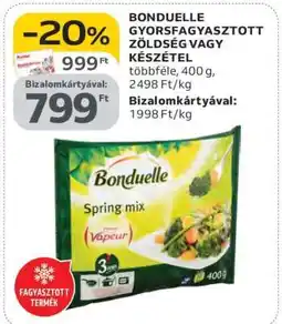Auchan BONDUELLE GYORSFAGYASZTOTT ZÖLDSÉG VAGY KÉSZÉTEL ajánlat