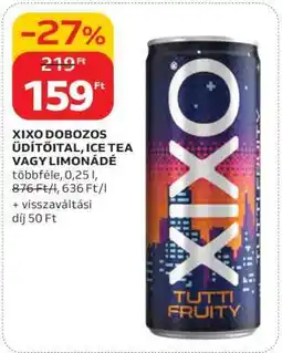 Auchan XIXO DOBOZOS ÜDÍTŐITAL, ICE TEA VAGY LIMONÁDÉ ajánlat