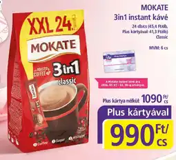 PlusMarket MOKATE 3in1 instant kávé ajánlat