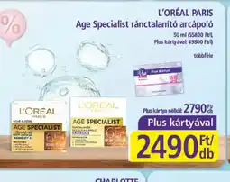 PlusMarket L'ORÉAL PARIS Age Specialist arcápol ajánlat