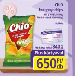 PlusMarket CHIO burgonyachips ajánlat