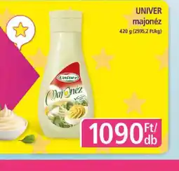 PlusMarket UNIVER majonéz ajánlat
