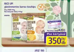 PlusMarket RICE UP! gluténmentes barna rizschips ajánlat