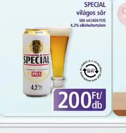 PlusMarket SPECIAL világos sör ajánlat