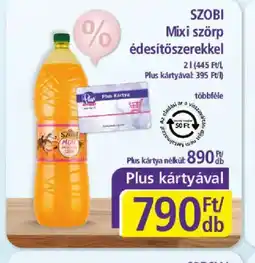 PlusMarket SZOBI Mixi szörp ajánlat