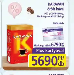 PlusMarket KARAVÁN őrölt kávé ajánlat