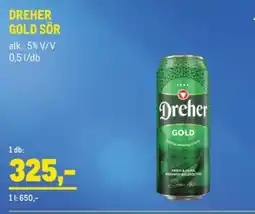 Metro DREHER GOLD SÖR ajánlat