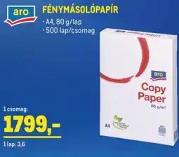 Metro ARO FÉNYMÁSOLPAPÍR ajánlat