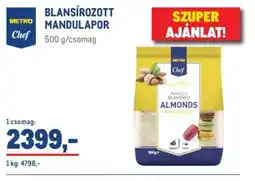 Metro METRO Chef BLANSÍROZOTT MANDULAPOR ajánlat