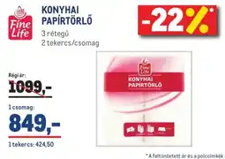 Metro Fine Life KONYHAI PAPÍRTÖRLŐ ajánlat