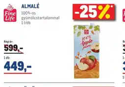 Metro Fine Life ALMALÉ ajánlat