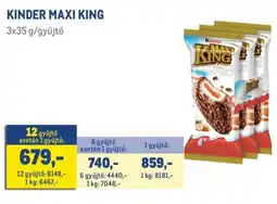 Metro KINDER MAXI KING ajánlat