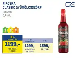 Metro PIROSKA CLASSIC GYÜMÖLCSSZÖRP ajánlat