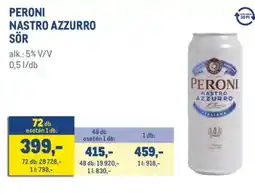 Metro PERONI NASTRO AZZURRO SÖR ajánlat