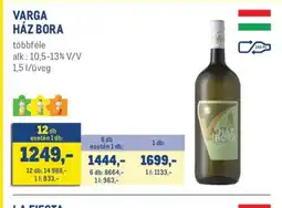 Metro VARGA HÁZ BORA ajánlat