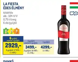 Metro LA FIESTA ÉDES ÉLMÉNY ajánlat