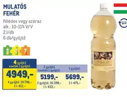 Metro MULATS FEHÉR ajánlat