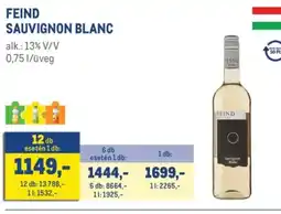 Metro FEIND SAUVIGNON BLANC ajánlat