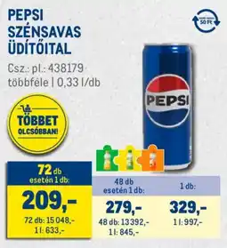 Metro Pepsi szénsavas üdítőital ajánlat