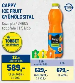 Metro Cappy Ice Fruit gyümölcsital ajánlat