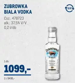 Metro Zubrowka Biala vodka ajánlat