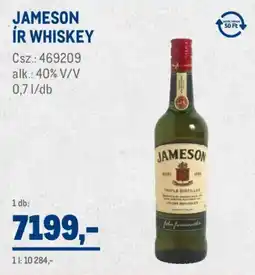 Metro Jameson ír whiskey ajánlat