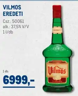 Metro Vilmos eredeti ajánlat